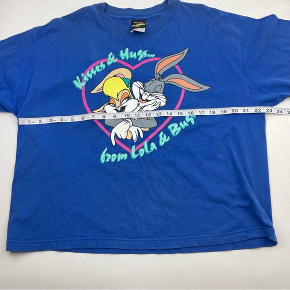 Lola and Bugs Crop Top Shirt / Shorts 1996 space jam Jerry Leigh Warner bros - Picture 7 of 11